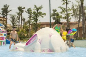 高柱喷淋家族 2 动物造型滑梯系列-重明游乐产品中心-水上乐园设备厂家