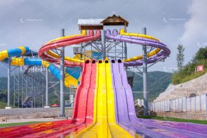 六并列滑梯 4 六爪鱼滑梯-重明游乐产品中心-水上乐园设备厂家
